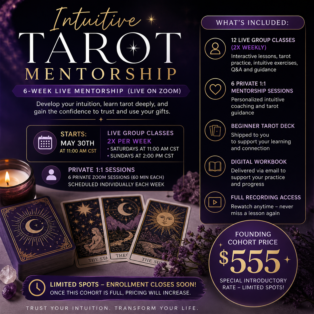The Intuitive Tarot Mentorship (Zoom)