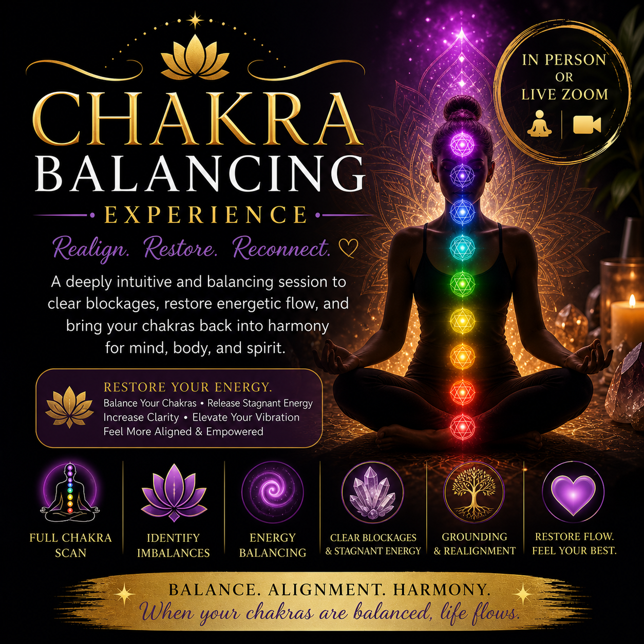 Chakra Balancing (Zoom)