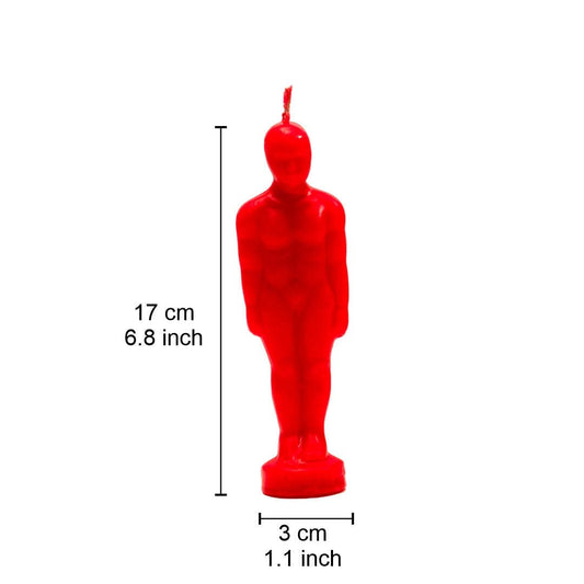 Man ritual candle Red