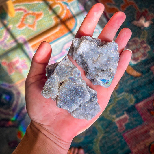 Aura Sphalerite Raw Crystals, Ethically Sourced Minerals: 250-299 grams