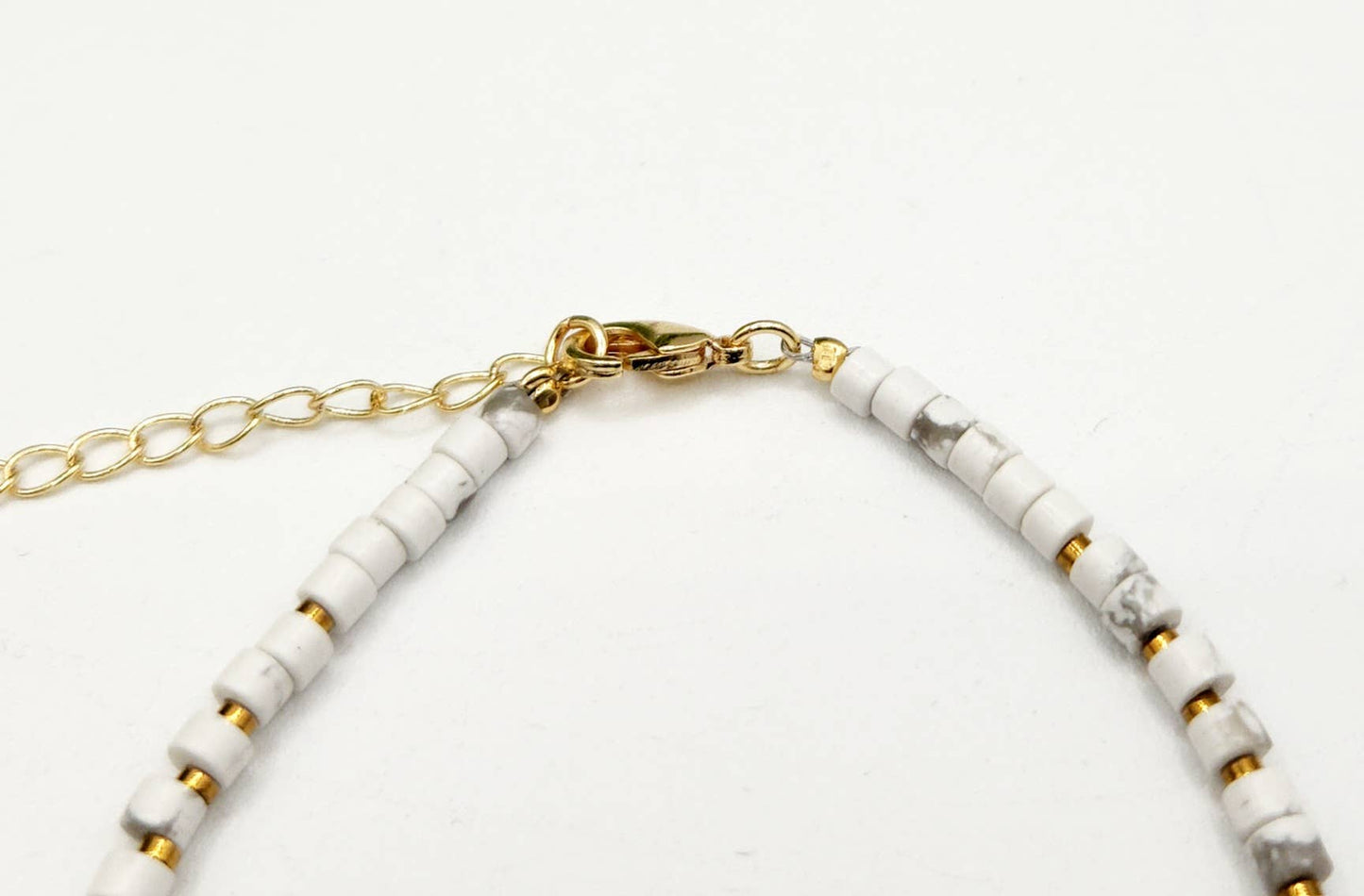 EMPATH PROTECTION-Terahertz/C. Quartz/White Howlite Bracelet: OPTION #1: Bracelets Only