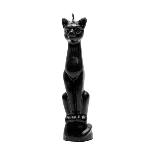 Cat candle Black