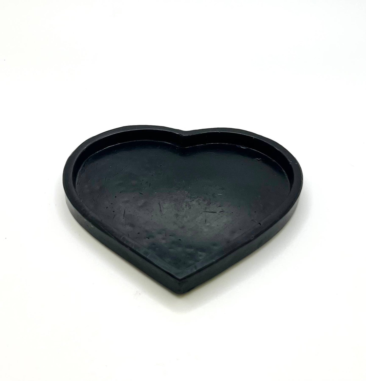 Black Heart shaped Base face to face candles