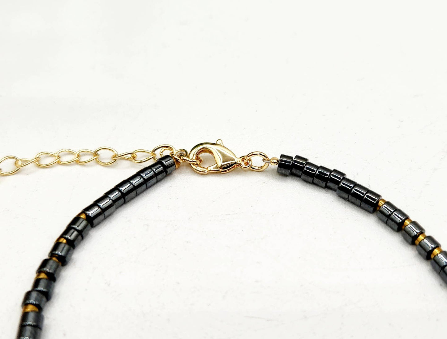 PAIN RELIEF-Terahertz/Howlite/Hematite Bracelet-3mm w/Clasp: OPTION #1: Bracelets Only