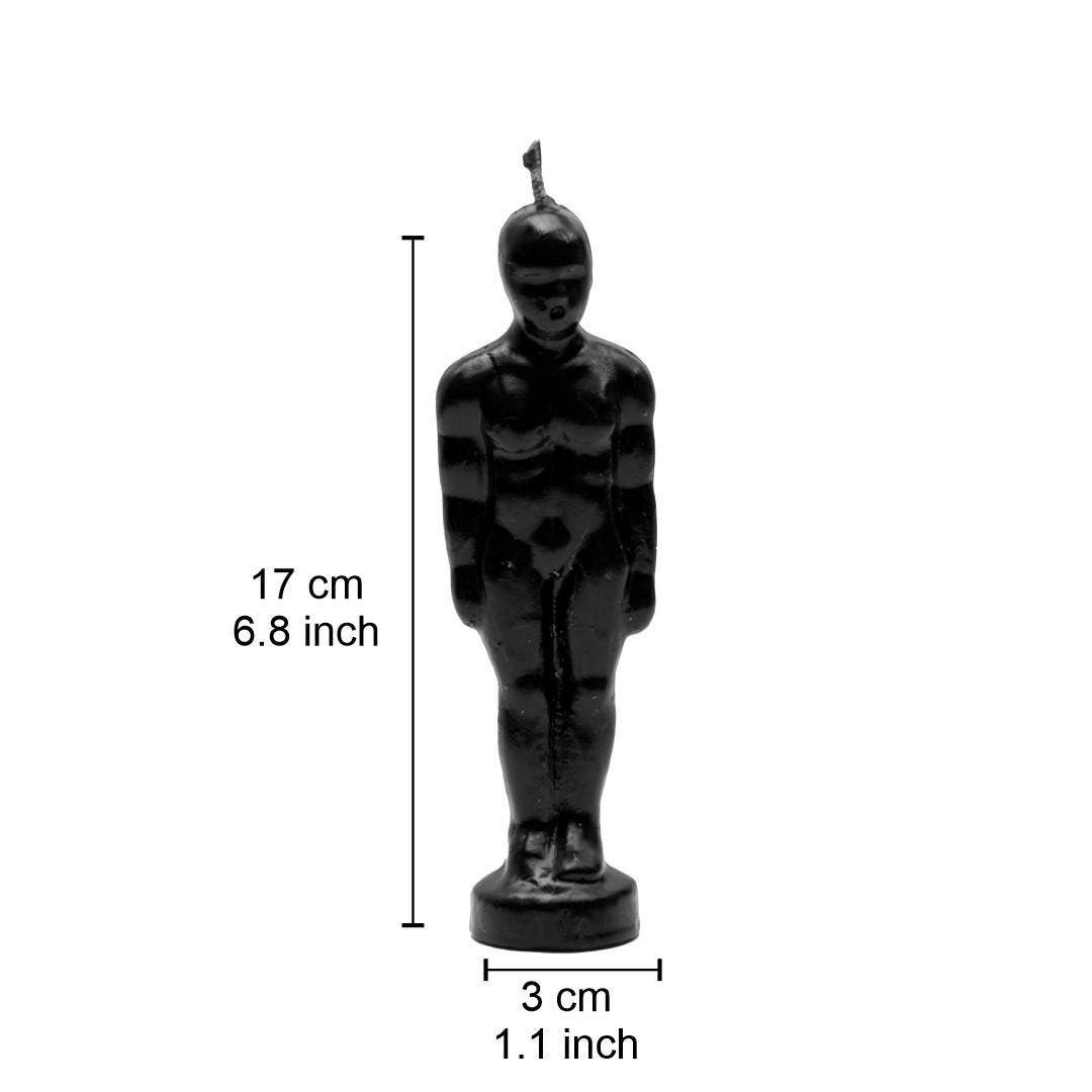 Man ritual candle Black